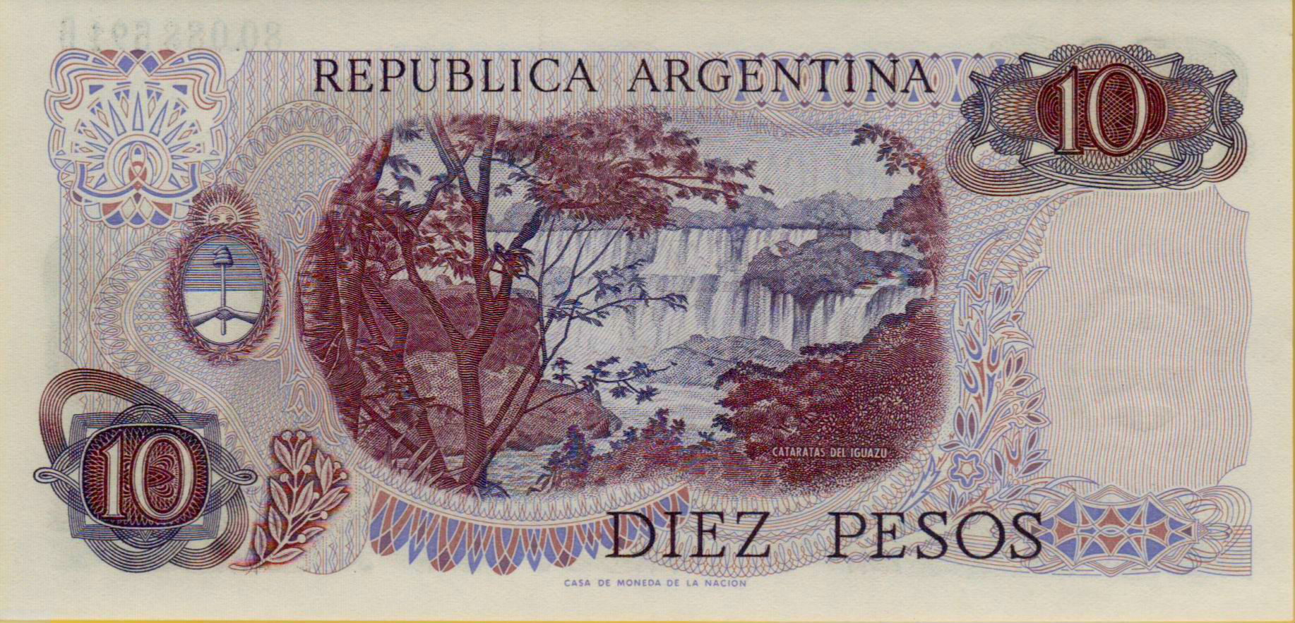 Argentina 10 1970 UNC P-289/6